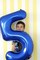 40-Inch Navy Blue Number 5 Balloon – Jumbo Foil Balloon for 5th Birthday and Party Decorations (Blue)